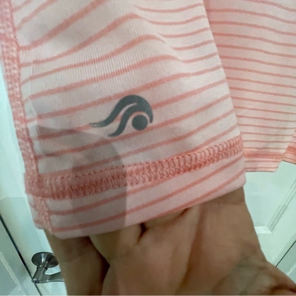 Ideology Pink and Gray Striped Tank Tops - Picture 6 of 7